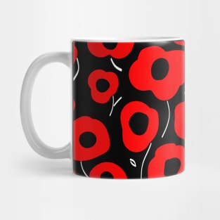 Poppies pattern Mug